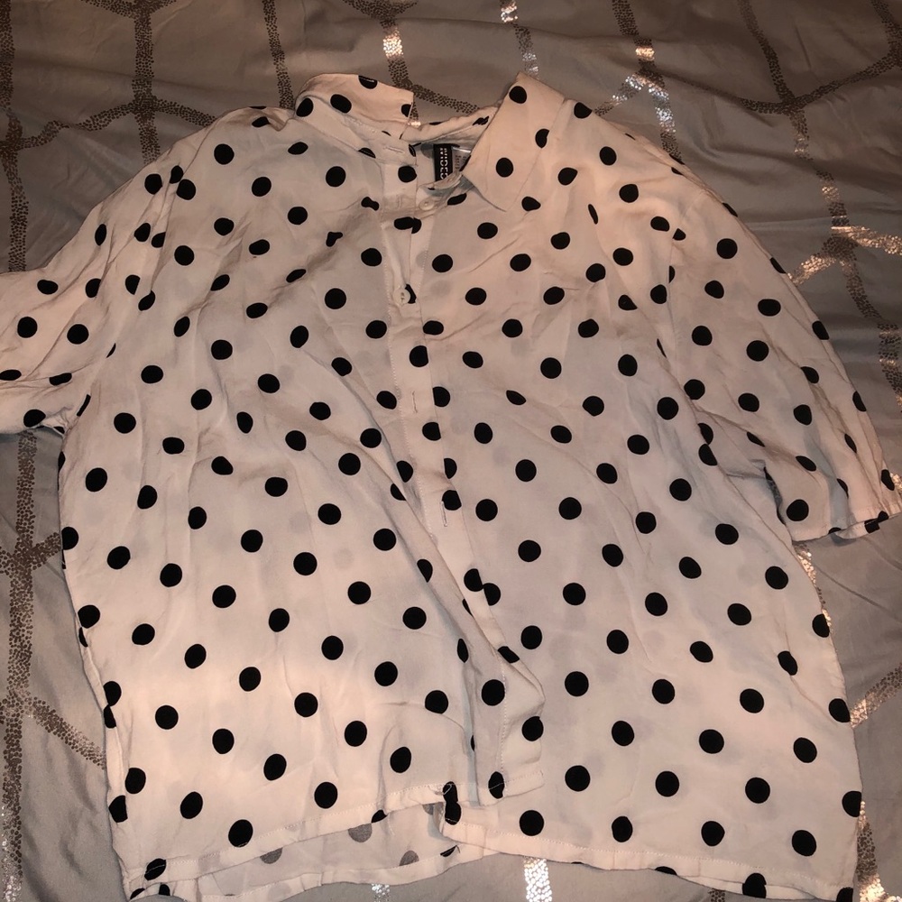 Button down crop top